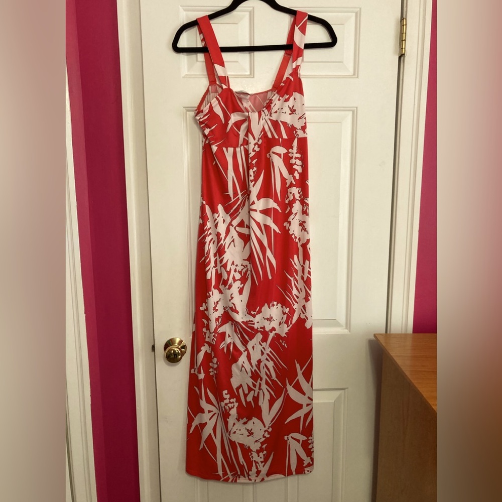 Linea Donatello Tropical Print Maxi Dress, EUC, Size M